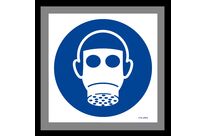 Mandatory respiratory protection sign
