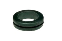 HELAVIA® standard grommets DA in black polychloroprene rubber (Neoprene)