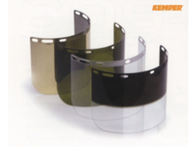 Protection visors for half caps and hardhat attachments
