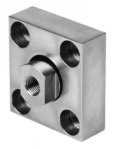 Rod coupling for cylindrical cylinders, compact and profiled