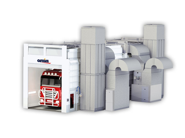Optimum spray booth