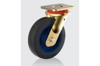 Wheels for industrial trailers Wicke-ELASTIC®  black : Serie GG LLAK / BBAK - 160–1250 kg 