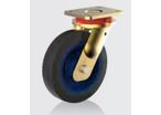 Wheels for industrial trailers Wicke-ELASTIC®  black : Serie GG LLAK / BBAK - 160–1250 kg 
