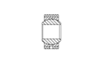 Spherical bearings dimension series K Stainless steel version type S maintenance required