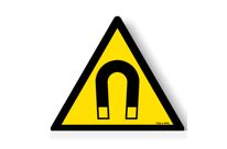 Significant magnetic field danger sign with picture