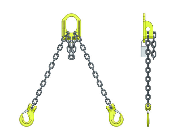 STAS Alloy 2-leg chain sling - DOS / adjustable type