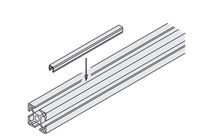 Cover profile - 10 mm slot - Red