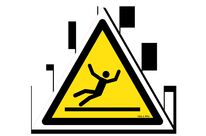 Slippery surface hazard pictogram