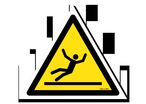 Slippery surface hazard pictogram