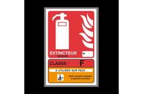 F class fire fire-fighting sign