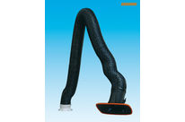 Exhaust arms for upright assemblies