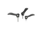 Adjustable Cam Levers with external thread, steel or stainless steel 04233