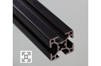 Aluminium profile 30x30 four 8mm slots black anodised