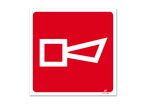 Audible warning picto fire-fighting sign