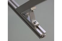 Fastening bracket 45° for 6mm profile with one groove