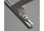 Fastening bracket 45° for 6mm profile with one groove