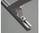 Fastening bracket 45° for 6mm profile with one groove