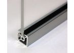Insert seals for aluminium profiles with 6mm slot – for 5mm panel – Black – 6m