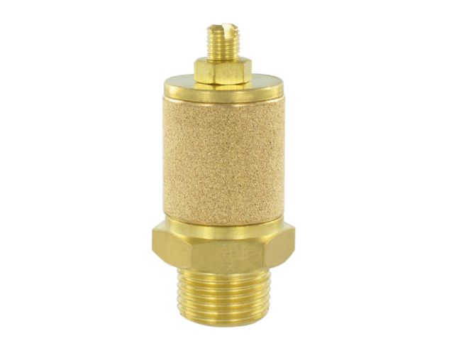 Exhaust silencers for compressed air