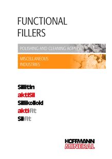 Functional Fillers for Polishing and Cleaning Agents and Miscellaneous Industries