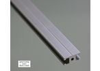 Flat Aluminium Profile 6mm Slot 20x10