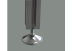 Leveling foot for 6 mm slot profile (M6)