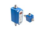 Flow sensors- liquid media- end value 10...100 l/min
