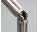 Free Angle Brackets - for 2 profiles ends - 6 mm slot - 20x20 aluminium profile