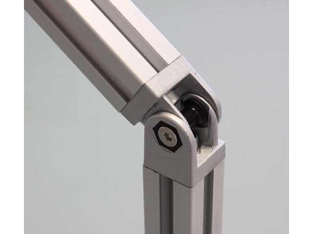 Free Angle Brackets - for 2 profiles ends - 6 mm slot - 20x20 aluminium profile