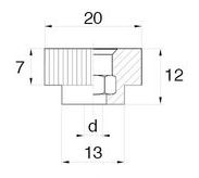 Knurled nuts BPF 100 - produit présenté par BÜLTE PLASTIQUES