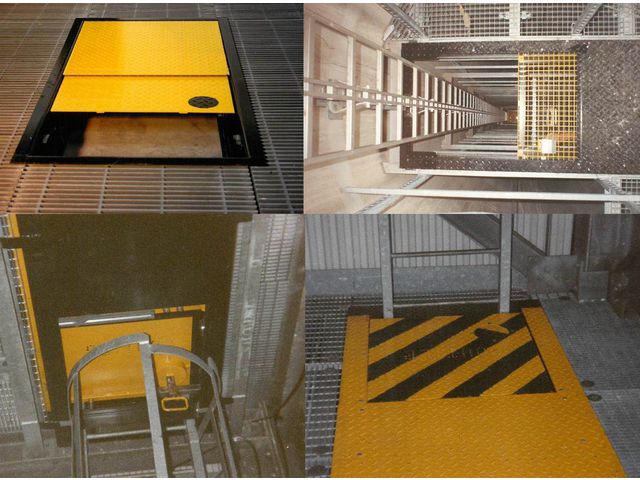 SLIDING HATCH FOR FIXED LADDERS