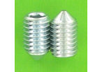 Hex Socket Screws : Hex Socket Headless - Cone Point - Hex Socket Headless, Cone Point, White Zinc 14.9 Steel, DIN 914