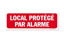 Premises protected by alarm warning sign