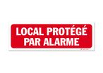 Premises protected by alarm warning sign