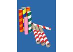 Cardboard advertising poles, display stands, socket-joint tubes, sleeves, backing