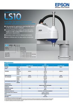 EPSON SCARA ROBOTS LS10-B