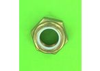 Nuts : Self-Locking Nuts - Nylstop Self-Locking Hex Nut - Nylstop Nut, Nickel-Plated Brass, DIN 985