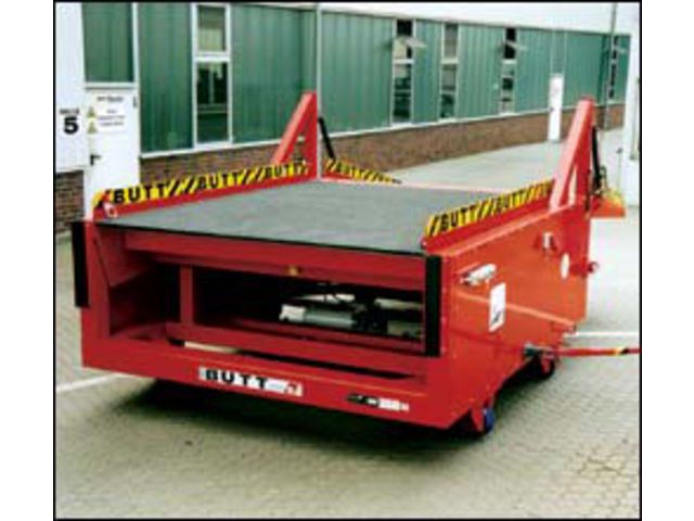 Electrical/hydraulic sliding-adjustable ramp