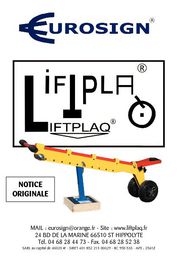 Catalogue Operating instructions LIFTPLAQ