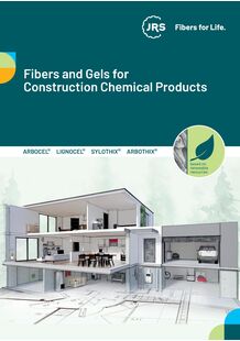 'Fibers and gels for construction chemical products' JRS RETTENMAIER Brochure 