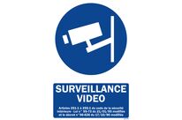 Video surveillance sign + picto