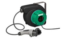 Load green vehicle- Automatic cable reels supplied inside the WALL BOX (3,7 kW)