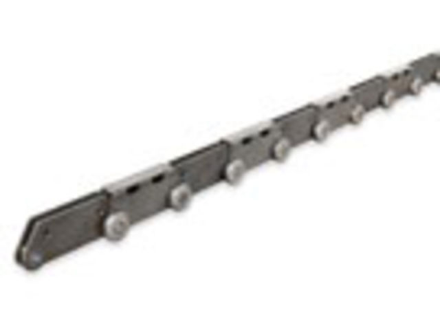 Deep link chain for steel sheet continuous conveyor