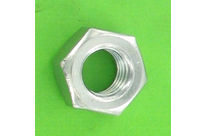 Nuts : Hex Nuts - Hex Nut, Hu, Left Hand Thread - Hex Nut, White Zinc Steel, Left Hand Thread, DIN 934L