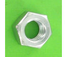 Nuts : Hex Nuts - Hex Nut, Hu, Left Hand Thread - Hex Nut, White Zinc Steel, Left Hand Thread, DIN 934L