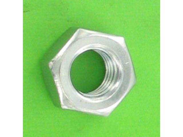 Nuts : Hex Nuts - Hex Nut, Hu, Left Hand Thread - Hex Nut, White Zinc Steel, Left Hand Thread, DIN 934L