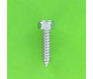 Sheet Metal Screws : Hex Head - Countersunk Head Sheet Metal Screw, White Zinc Steel, DIN 7976