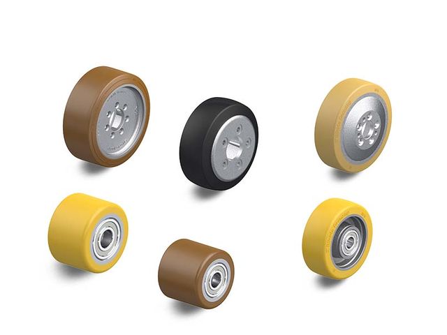 Wheels for pallet trucks and forklift trucks
