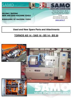 Tornos Spare parts Catalog ENGLISH