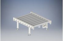 Roller conveyor for pallets